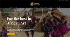 Desktop Screenshot of exquisiteafricanart.com