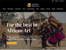 Tablet Screenshot of exquisiteafricanart.com